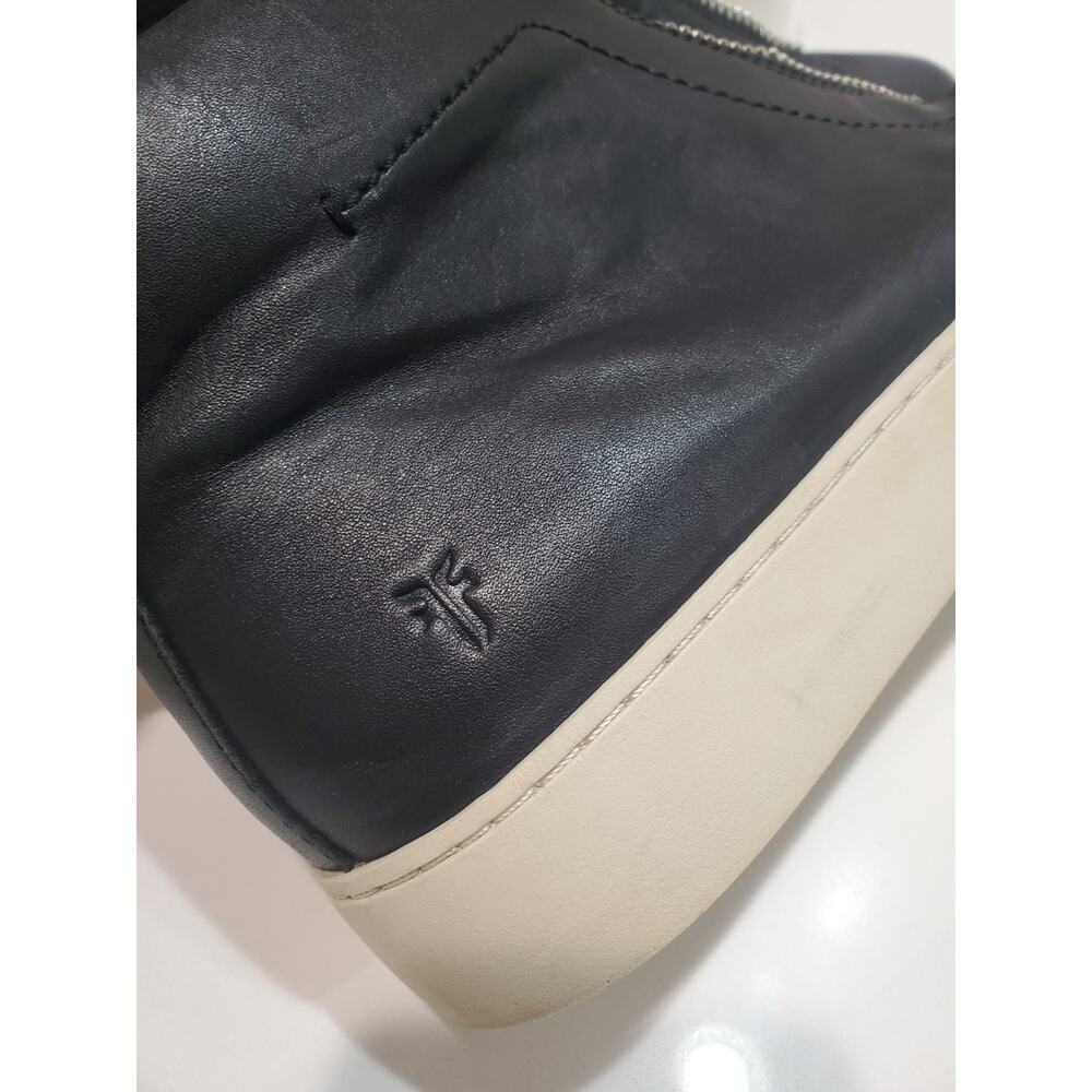 FRYE Lena Zip High Top Leather Shoes Size 8 - Picture 5 of 7